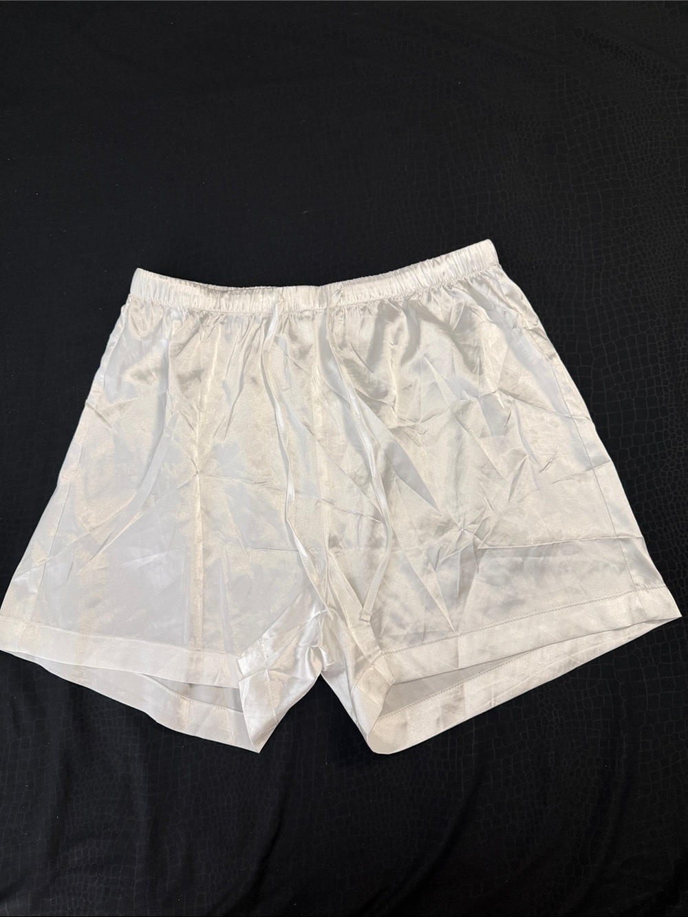 NWOT Satin Short Pajama Set - White - Picture 7 of 9